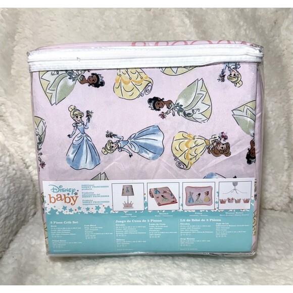 Lambs & Ivy Disney Baby Princesses Crib Bedding Set - 3pc - Picture 11 of 11